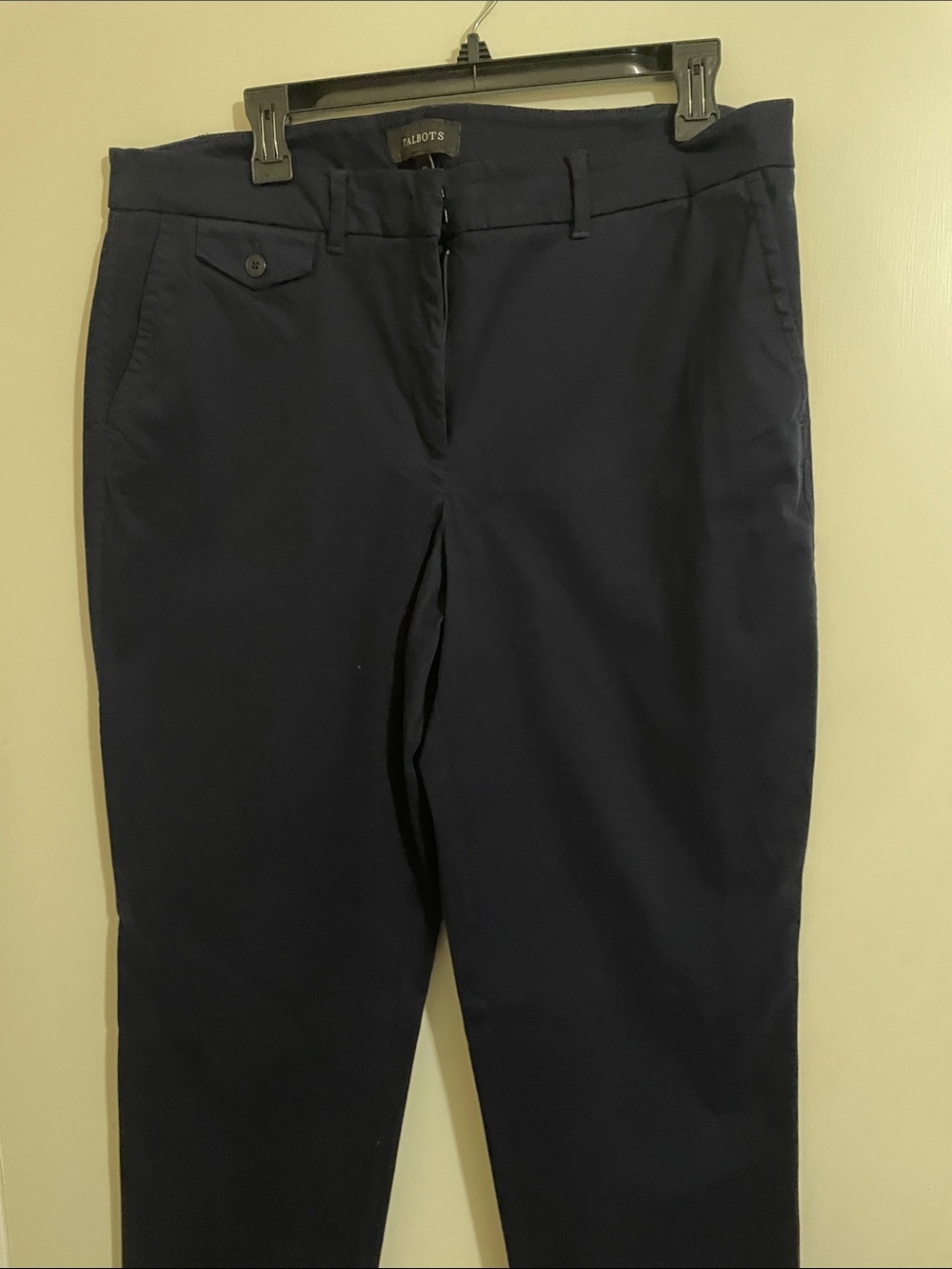 Talbots Dark Navy Mid-Rise Straight Pants